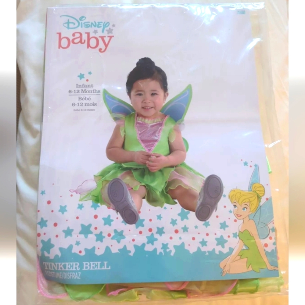 Tinkerbell Baby Halloween Costume Infant Girls Size 6-12 Months. Brand New